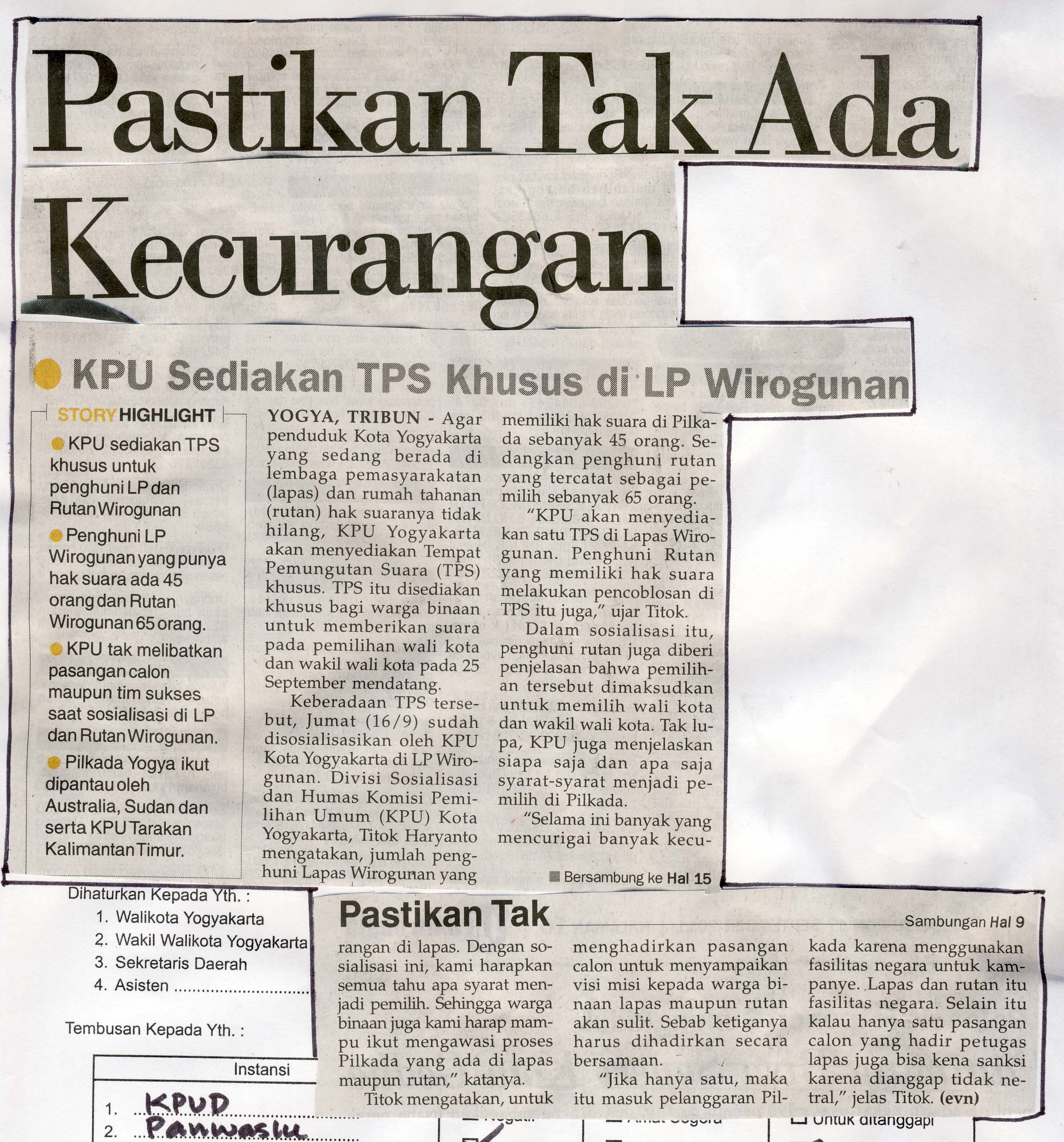 Kliping jogja terbaru